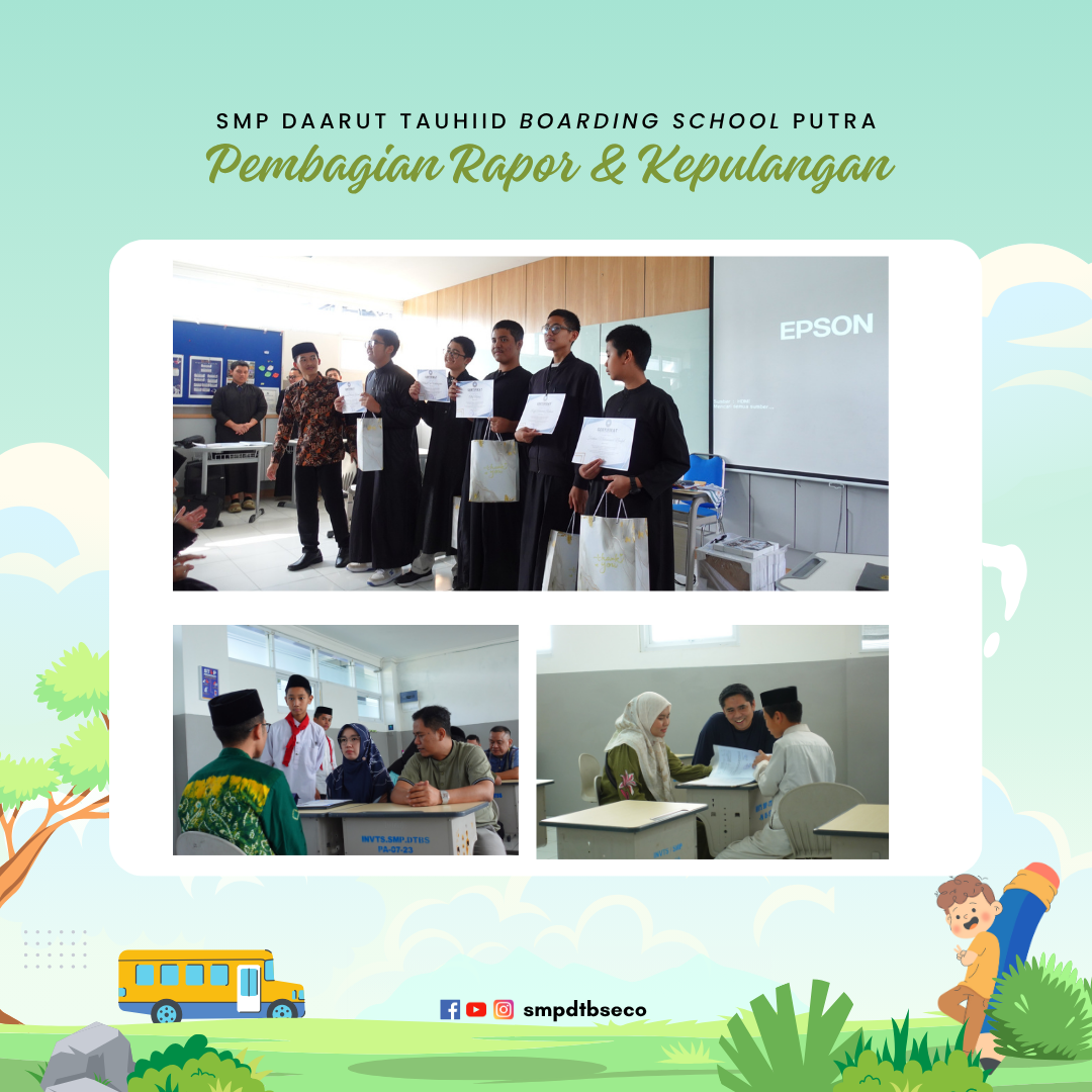 Cetak Generasi Percaya Diri, Santri SMP DTBS Ambil Alih Sesi Pembagian Rapor
